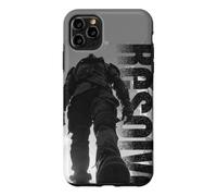 Carcasa para iPhone 11 Pro MAX Silueta Soleada Caminando por la Ciudad del Fin del Norte Diseño de Arte Urbano Monocromo Moderno Fresco Hombre Ciudad Simple Personalidad