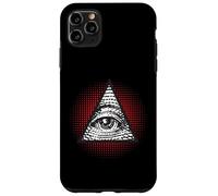 Carcasa para iPhone 11 Pro MAX Símbolo Secreto Illuminati de la pirámide mística del Ojo Que Todo lo ve