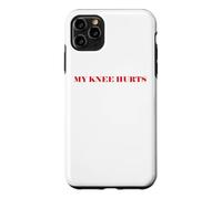 Carcasa para iPhone 11 Pro MAX Simple Funny Gym Workout Quote My Knee Hurts