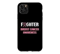 Carcasa para iPhone 11 Pro MAX Simple Woman Fighting Ribbon Fighter Breast Cancer Awarenes