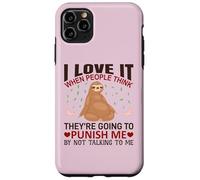 Carcasa para iPhone 11 Pro MAX Sloth Shirt I Love It When People Think Sloths Lover Regalo