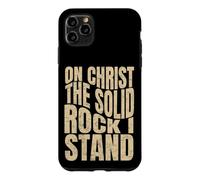 Carcasa para iPhone 11 Pro MAX sobre Cristo La Roca Sólida Que Soy, Hombres y Mujeres Cristianos