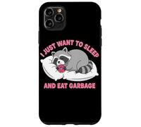 Carcasa para iPhone 11 Pro MAX Solo Quiero Dormir Y Comer Basura