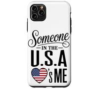 Carcasa para iPhone 11 Pro MAX Someone In The U S A Loves Me Heart Flag
