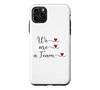 Carcasa para iPhone 11 Pro MAX Somos un Equipo Lindo Regalo tipográfico Escrito a Mano