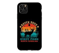 Carcasa para iPhone 11 Pro MAX Souvenir Retro al Atardecer en el Parque Estatal Raven Rock de Carolina del Norte