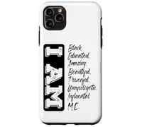 Carcasa para iPhone 11 Pro MAX Soy Negro Mes de la Historia Fuerte Educado Negro Orgulloso