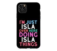 Carcasa para iPhone 11 Pro MAX Soy Solo Isla aquí Haciendo Isla Things Nombre