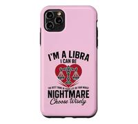 Carcasa para iPhone 11 Pro MAX Soy un Libra Peor Pesadilla Sassy Horóscopo Divertido Zodiaco