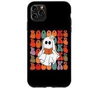 Carcasa para iPhone 11 Pro MAX Spooky Books, Lindo Fantasma Leyendo, Retro, Halloween