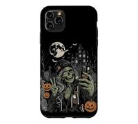 Carcasa para iPhone 11 Pro MAX Spooky Szn Zombie Girl Selfie Truco o Trato Halloween