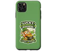 Carcasa para iPhone 11 Pro MAX St Paddy's Shenanigan Lucky Monkeys Irish Monkey Monkey Punch