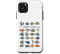 Carcasa para iPhone 11 Pro MAX St Simons Island GA - Diseño de Peces Coloridos