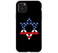 Carcasa para iPhone 11 Pro MAX Star of David Jewish US Flag Half Jew Purim Love Israel Gift