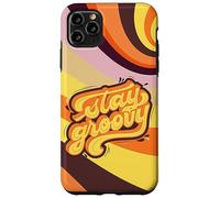 Carcasa para iPhone 11 Pro MAX Stay Groovy Retro 70s Swirl Arte estético