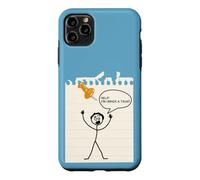 Carcasa para iPhone 11 Pro MAX Stick Figure Under A Tack Funny Stick Hombre Oficina Regalo