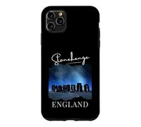 Carcasa para iPhone 11 Pro MAX Stonehenge by Night Tourist Travel Souvenir Gran Bretaña Reino Unido