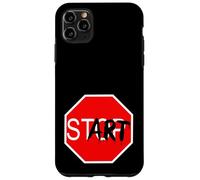 Carcasa para iPhone 11 Pro MAX Stop Start Graffiti Design Statement Motivation Gym