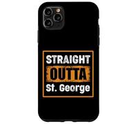 Carcasa para iPhone 11 Pro MAX Straight Outta St. George Utah USA Retro Envejecido Vintage