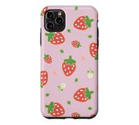 Carcasa para iPhone 11 Pro MAX Strawberry Floral Garden Cottagecore Aesthetic