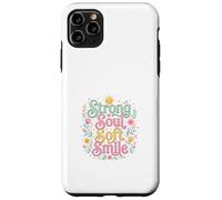Carcasa para iPhone 11 Pro MAX Strong Soul Soft Smile Floral Diseño Inspirador