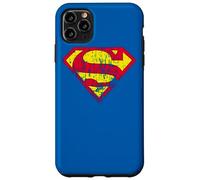 Carcasa para iPhone 11 Pro MAX Superman Classic Yello & Red Logo Distressed