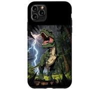 Carcasa para iPhone 11 Pro MAX T-Rex Dinosaurio Roaring Forest Night Graphic Anime japonés