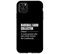 Carcasa para iPhone 11 Pro MAX Tarjeta de béisbol coleccionista Definición Divertida pasatiempo