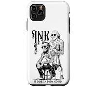 Carcasa para iPhone 11 Pro MAX Tatuaje Lincoln Washington Tinta Divertida entintada Hace Bien un Cuerpo