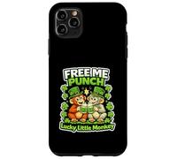 Carcasa para iPhone 11 Pro MAX Team Punch Monkey Día de San Patricio Lucky Shenanigan Monkey