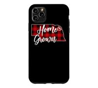 Carcasa para iPhone 11 Pro MAX Tela Escocesa roja cultivada en casa de Nebraska Buffalo NE State Love