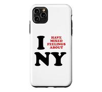 Carcasa para iPhone 11 Pro MAX Tengo Sentimientos encontrados sobre Nueva York Funny Sarcastic