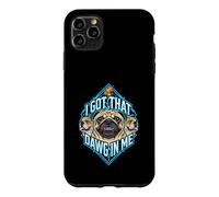 Carcasa para iPhone 11 Pro MAX Tengo un Amigo en mí, Divertido Meme para Amantes de los Perros Pug