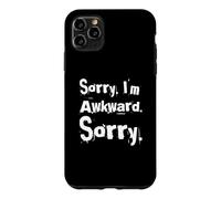 Carcasa para iPhone 11 Pro MAX Texto de Humor Divertido Divertido para la Gente Lo Siento, Soy incómodo, lo Siento