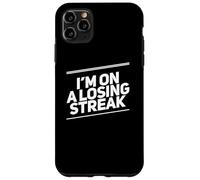 Carcasa para iPhone 11 Pro MAX Texto no Afortunado Gente Divertida Mala Suerte Estoy en una racha perdedora