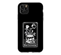 Carcasa para iPhone 11 Pro MAX The Cultivator Macabro Tarot Card Skull Planter Botánica