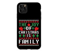 Carcasa para iPhone 11 Pro MAX The Joy of Christmas is Family Ugly Sweater Holiday Art