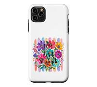 Carcasa para iPhone 11 Pro MAX The Joy of The Lord Is My Strength Escritura Pretty Floral