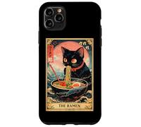 Carcasa para iPhone 11 Pro MAX The Ramen Tarot Card Ramen Cat Tazón de Fideos japoneses Vintage