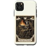 Carcasa para iPhone 11 Pro MAX The Spicy Reader Tarot Card Skeleton Romantasy Amante de los Libros