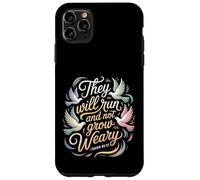 Carcasa para iPhone 11 Pro MAX They Will Run and Not Grow Weary Bible Reminder -