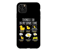Carcasa para iPhone 11 Pro MAX Things I Do In My Spare Time Ducks Love Cute Duck Mom Dad