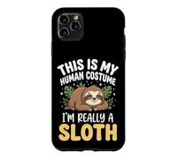 Carcasa para iPhone 11 Pro MAX This Is My Human Costume I'm Really A Sloth Persona Perezosa