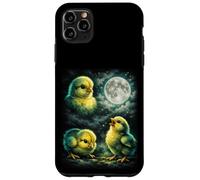 Carcasa para iPhone 11 Pro MAX Three Yellow Chick Howling At The Moon Funny Meme