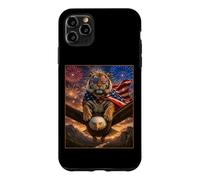 Carcasa para iPhone 11 Pro MAX Tiger on Bald Eagle - Gafas de Bandera Estadounidense de EE. UU