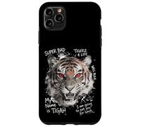 Carcasa para iPhone 11 Pro MAX Tigre Ojos Rojos Mirada Furiosa Estilo Callejero Vibraciones