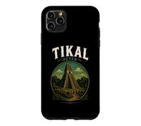 Carcasa para iPhone 11 Pro MAX Tikal Guatemala Chapín Antigua Maya Retro Guate Quetzal 502
