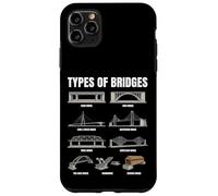 Carcasa para iPhone 11 Pro MAX Tipos De Puentes Gráfico Ingeniería Civil Arquitectura