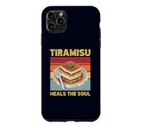 Carcasa para iPhone 11 Pro MAX Tiramisú Cura El Alma Cocina Italiana Fans Divertido Retro