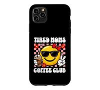 Carcasa para iPhone 11 Pro MAX Tired Moms Coffee Club Happy Peace - Gafas de Sol Retro